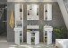 Badezimmerspiegelschrank >Venice< in Weiß Hochglanz - 60x77x19cm (BxHxT)