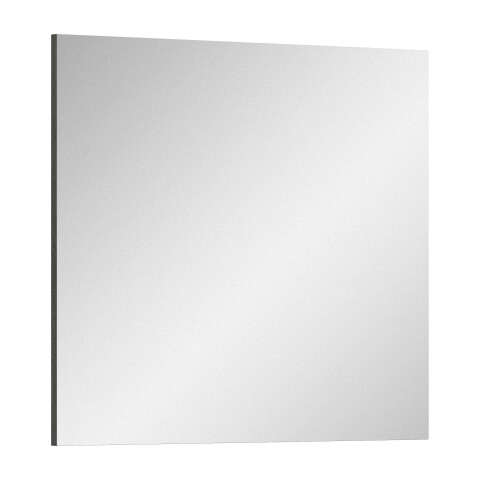 Spiegel >Salsa< in Rauchsilber / Weiß Hochglanz - 80x70x2cm (BxHxT)