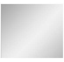 Spiegel >Salsa< in Rauchsilber / Weiß Hochglanz - 80x70x2cm (BxHxT)