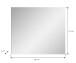 Spiegel >Salsa< in Rauchsilber / Weiß Hochglanz - 80x70x2cm (BxHxT)