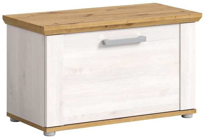 Sitzbank >Verona< in Sibiu Lärche, Spannplatte/Spannplatte - 80x47x39cm (BxHxT)