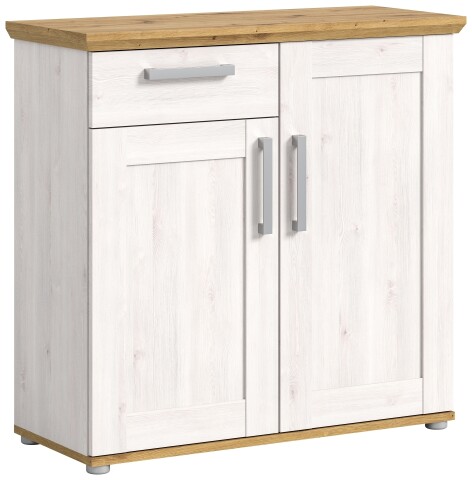 Kommode >Verona< in Sibiu Lärche, Spannplatte/Spannplatte - 95x92x39cm (BxHxT)