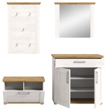 Garderoben-Set >Verona< in Sibiu Lärche - 190x196x39 (BxHxT)