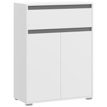 Schuhschrank >Torino< in Weiß - 76x102x35cm...