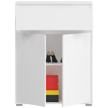 Schuhschrank >Torino< in Weiß - 76x102x35cm (BxHxT)