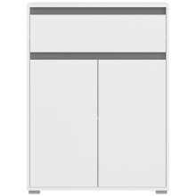 Schuhschrank >Torino< in Weiß - 76x102x35cm (BxHxT)
