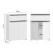 Schuhschrank >Torino< in Weiß - 76x102x35cm (BxHxT)