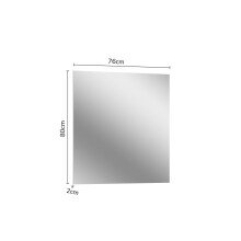 Spiegel >Torino< in Weiß - 76x80x2cm (BxHxT)