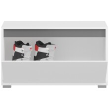 Sitzbank >Torino< in Weiß - 76x44x35cm (BxHxT)