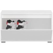 Sitzbank >Torino< in Weiß - 76x44x35cm (BxHxT)