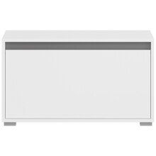 Sitzbank >Torino< in Weiß - 76x44x35cm (BxHxT)