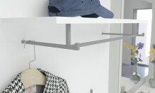 Garderoben-Set >Torino< in Weiß - 145x190x35cm (BxHxT)