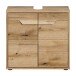 Waschbeckenunterschrank >Zeno< in Evoke Oak, Spannplatte/MDF - 64x60x34 (BxHxT)