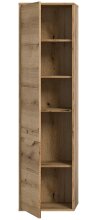 Hochschrank >Zeno< in Evoke Oak, Spannplatte/MDF - 44x164x32cm (BxHxT)