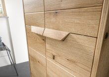 Hochschrank >Zeno< in Evoke Oak, Spannplatte/MDF - 44x164x32cm (BxHxT)