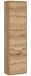 Hochschrank >Zeno< in Evoke Oak, Spannplatte/MDF - 44x164x32cm (BxHxT)