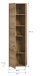 Hochschrank >Zeno< in Evoke Oak, Spannplatte/MDF - 44x164x32cm (BxHxT)