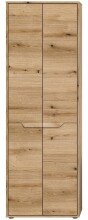 Hochschrank >Zeno< in Evoke Oak, Spannplatte/MDF - 64x189x32cm (BxHxT)