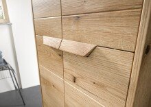 Hochschrank >Zeno< in Evoke Oak, Spannplatte/MDF - 64x189x32cm (BxHxT)