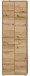 Hochschrank >Zeno< in Evoke Oak, Spannplatte/MDF - 64x189x32cm (BxHxT)