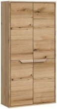 Midischrank >Zeno< in Evoke Oak, Spannplatte/MDF - 64x132x32cm (BxHxT)