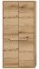 Midischrank >Zeno< in Evoke Oak, Spannplatte/MDF - 64x132x32cm (BxHxT)