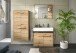 Midischrank >Zeno< in Evoke Oak, Spannplatte/MDF - 64x132x32cm (BxHxT)