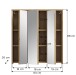 Badezimmerspiegelschrank >Zeno< in Evoke Oak, Spannplatte/MDF - 64x68x20 (BxHxT)