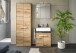 Badezimmerspiegelschrank >Zeno< in Evoke Oak, Spannplatte/MDF - 64x68x20 (BxHxT)