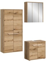 Badezimmer-Set >Zeno< in Evoke Oak, Spannplatte/MDF...