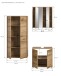 Badezimmer-Set >Zeno< in Evoke Oak, Spannplatte/MDF - 143x189x34cm (BxHxT)