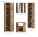 Badezimmer-Set >Zeno< in Evoke Oak, Spannplatte/MDF - 202x189x34cm (BxHxT)