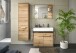 Badezimmer-Set >Zeno< in Evoke Oak, Spannplatte/MDF - 202x189x34cm (BxHxT)