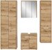 Badezimmer-Set >Zeno< in Evoke Oak, Spannplatte/MDF - 202x189x34cm (BxHxT)