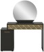 Schminktisch >Prisma< in schwarz - 117x138x42cm (BxHxT)