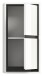 Hängeschrank >Jaru< in Weiß Hochglanz - 35x69x24cm (BxHxT)