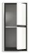Hängeschrank >Jaru< in Weiß Hochglanz - 35x69x24cm (BxHxT)