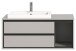 Waschtisch-Set >Jaru< in Grau - 100x48x48cm (BxHxT)