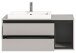 Waschtisch-Set >Jaru< in Grau - 100x48x48cm (BxHxT)