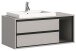 Waschtisch-Set >Jaru< in Grau - 100x48x48cm (BxHxT)