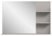 Spiegel >Jaru< in Grau / Spiegelfront - 100x69x16cm (BxHxT)