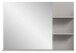 Spiegel >Jaru< in Grau / Spiegelfront - 100x69x16cm (BxHxT)