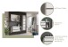 Badezimmer-Set >Jaru< in Grau - 100x192x48cm (BxHxT)