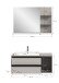 Badezimmer-Set >Jaru< in Grau - 100x192x48cm (BxHxT)