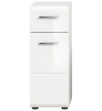 Hochschrank >Ice< in Weiß Hochglanz - 30x80x30cm (BxHxT)