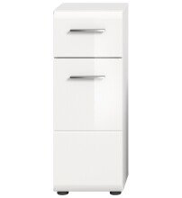 Hochschrank >Ice< in Weiß Hochglanz - 30x80x30cm (BxHxT)