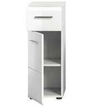 Hochschrank >Ice< in Weiß Hochglanz - 30x80x30cm (BxHxT)