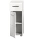 Hochschrank >Ice< in Weiß Hochglanz - 30x80x30cm (BxHxT)