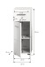 Hochschrank >Ice< in Weiß Hochglanz - 30x80x30cm (BxHxT)