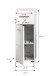 Hochschrank >Ice< in Weiß Hochglanz - 30x80x30cm (BxHxT)